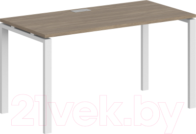 Письменный стол Norden 160x70x75 / SG.206.OD.63.WH (белый/дуб темный) - фото