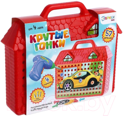 Конструктор электромеханический Эврики Крутые гонки / 5189632 - фото