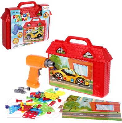 Конструктор электромеханический Эврики Крутые гонки / 5189632