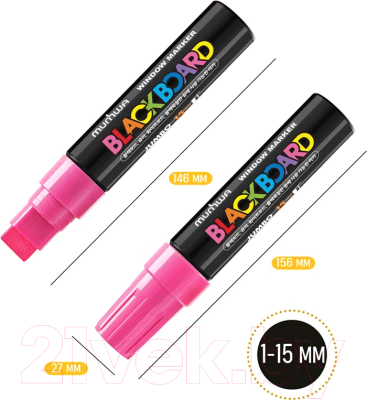 Маркер меловой MunHwa Black Board Jumbo / JBM15-10