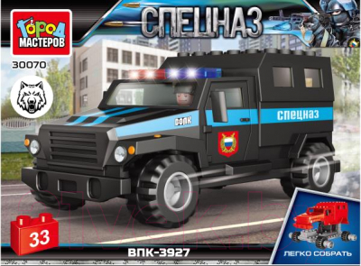 Конструктор Город мастеров Бронемашина. Волк. Спецназ / 30070-KK - фото