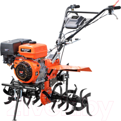 Мотоблок бензиновый Skiper SP-1400SE Expert + Ручка (14л.с. с ВОМ 3+1, без колёс) - фото