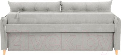 Диван KRONES Цезарь 3 (велюр светло-серый)