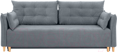 Диван KRONES Цезарь 3 (велюр графит) - фото