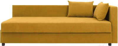 Тахта KRONES Эллада (велюр горчично-желтый) - фото