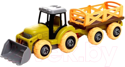 Игрушка-конструктор Sima-Land Трактор с прицпом / 9279090 - фото