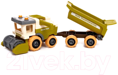 Игрушка-конструктор Sima-Land Комбайн с прицепом / 9279089