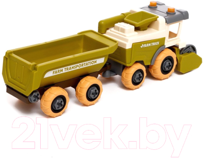 Игрушка-конструктор Sima-Land Комбайн с прицепом / 9279089