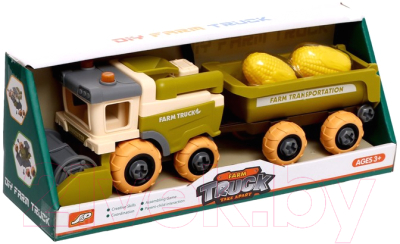 Игрушка-конструктор Sima-Land Комбайн с прицепом / 9279089