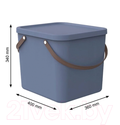 Контейнер для хранения Rotho Albula / 1050106161 (40л, синий)