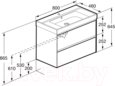 Тумба под умывальник Roca Ona 80 / 857630511