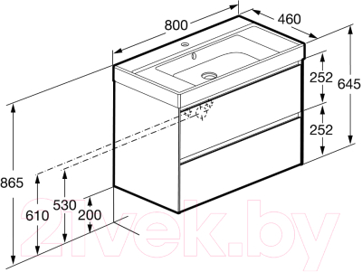 Тумба под умывальник Roca Ona 80 / 857630509