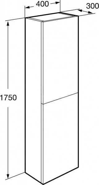 Шкаф-пенал для ванной Roca Ona / 857635510