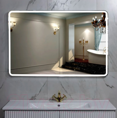 Зеркало Пекам Marta 1 100x60 / marta1-100x60B (с подсветкой, с бесконтактным сенсором)