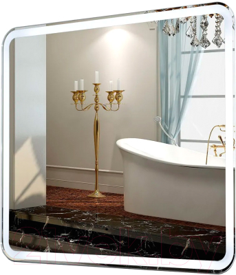 Зеркало Пекам Marta 1 80x80 / marta1-80x80B (с подсветкой, с бесконтактным сенсором) - фото