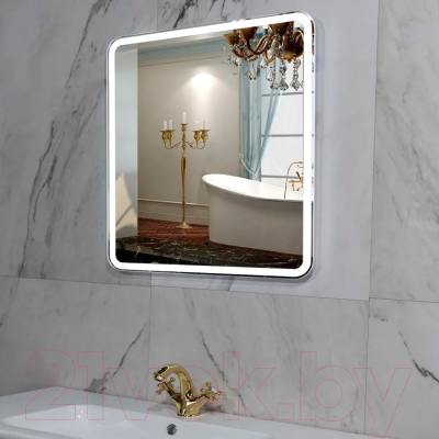 Зеркало Пекам Marta 1 80x80 / marta1-80x80B (с подсветкой, с бесконтактным сенсором)