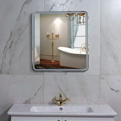 Зеркало Пекам Marta 1 80x80 / marta1-80x80B (с подсветкой, с бесконтактным сенсором)