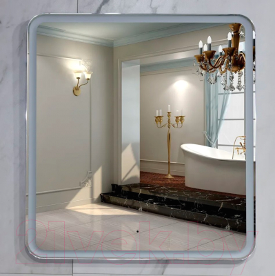 Зеркало Пекам Marta 1 80x80 / marta1-80x80B (с подсветкой, с бесконтактным сенсором)