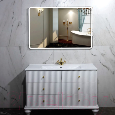 Зеркало Пекам Marta 1 140x80 / marta1-140x80B (с подсветкой, с бесконтактным сенсором)