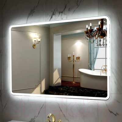 Зеркало Пекам Marta 1 140x80 / marta1-140x80B (с подсветкой, с бесконтактным сенсором)