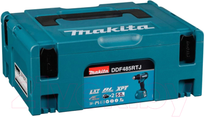 Профессиональная дрель-шуруповерт Makita DDF485RTJ