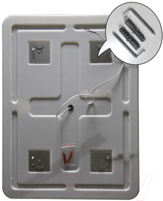 Зеркало Пекам Marta 1 140x80 / marta1-140x80 (с подсветкой, с с механической клавишей)