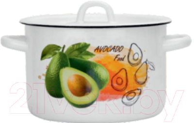 Кастрюля Эмаль Авокадо 01-1610.1/4 - фото