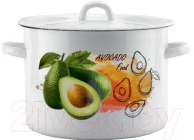 Кастрюля Эмаль Авокадо 01-1615/4 - фото