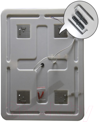 Зеркало Пекам Marta 1 80x110 / marta1-80x110sp (с подсветкой, с двойным сенсором, подогревом)