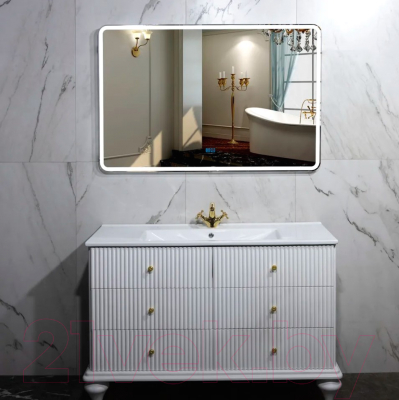 Зеркало Пекам Marta 1 140x80 / marta1-140x80sp (с подсветкой, с двойным сенсором, подогревом)