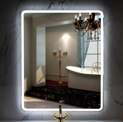 Зеркало Пекам Marta 1 80x140 / marta1-80x140sp (с подсветкой, с двойным сенсором, подогревом)