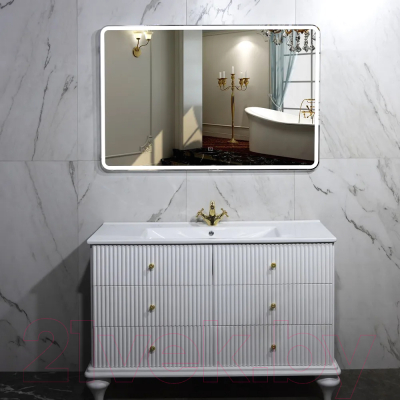 Зеркало Пекам Marta 1 140x80 / marta1-140x80s (с подсветкой, с сенсором на прикосновение)