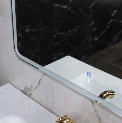 Зеркало Пекам Marta 1 80x140 / marta1-180x40s (с подсветкой, с сенсором на прикосновение)