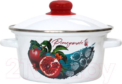 Кастрюля Эмаль Гранат 01-1811/4 - фото