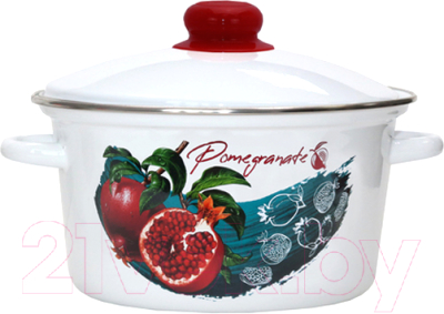 Кастрюля Эмаль Гранат 01-1813/4 - фото
