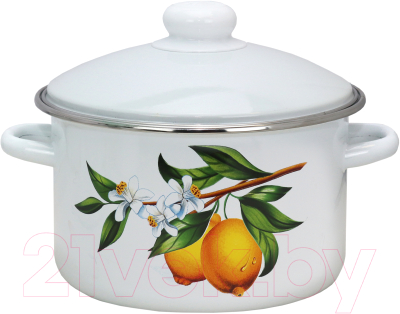 Кастрюля Эмаль Лимоны 01-Б1612/4 - фото