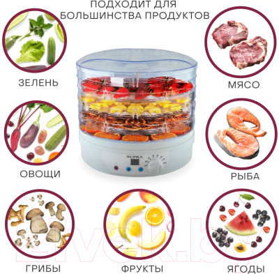 Сушилка для овощей и фруктов Supra DFS-650