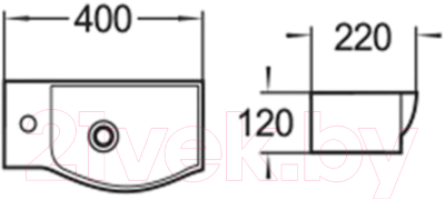 Умывальник WeltWasser Aisbach 7940 GL-WT R (белый глянец)