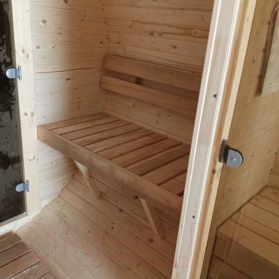 Баня-бочка КомфортПром с печным узлом, предбанником и помывочной / 10331351