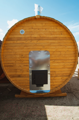 Баня-бочка КомфортПром с печным узлом, предбанником и помывочной / 10331351