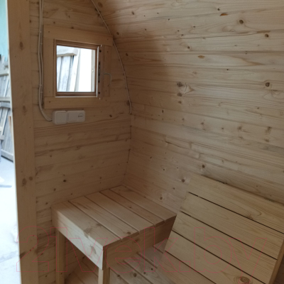 Баня-бочка КомфортПром с печным узлом, предбанником и помывочной / 10331351