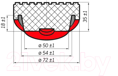 Опора к домкрату AVS RFJ-50 / A40256S
