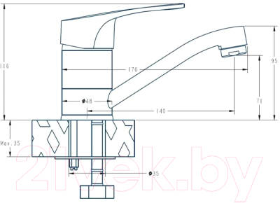 Смеситель Voda Lucky LY 15