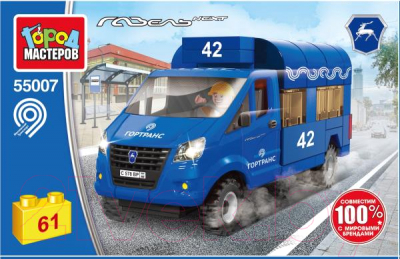 Конструктор Город мастеров Газель Маршутное такси / 55007-KK - фото