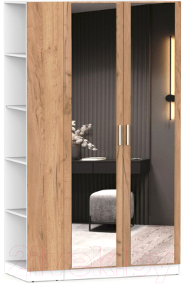 Шкаф Интермебель Марсель-19 / МР 01-19 (дуб крафт золотой) - фото