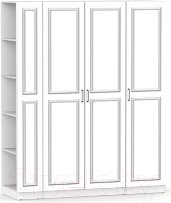 Шкаф Интермебель Марсель-21 / МР 01-21-B2 (белый софт) - фото