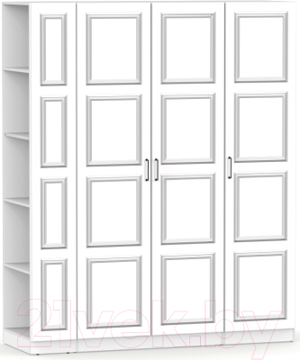 Шкаф Интермебель Марсель-21 / МР 01-21-B4 (белый софт) - фото