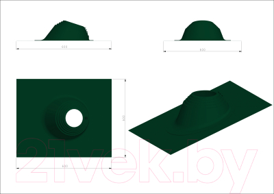 Проходка кровельная Master Flash Угловая 150-300мм