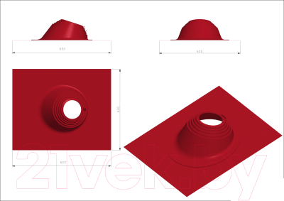 Проходка кровельная Master Flash Угловая 150-300мм