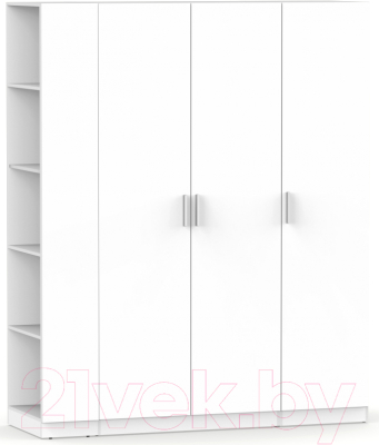 Шкаф Интермебель Марсель-26 / МР 01-26 (белый премиум) - фото